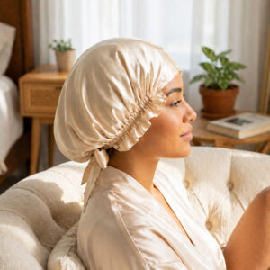 Silk Bonnet – Champagne