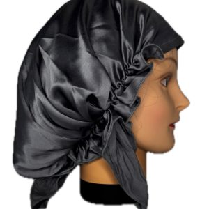 100% Mulberry Silk Bonnet - Grey (Small)