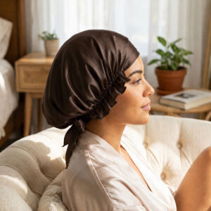 Silk Bonnet – Coffee