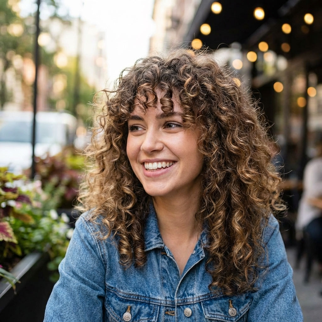 Curly Bang Trend