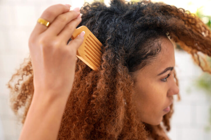 hard water curly hair
